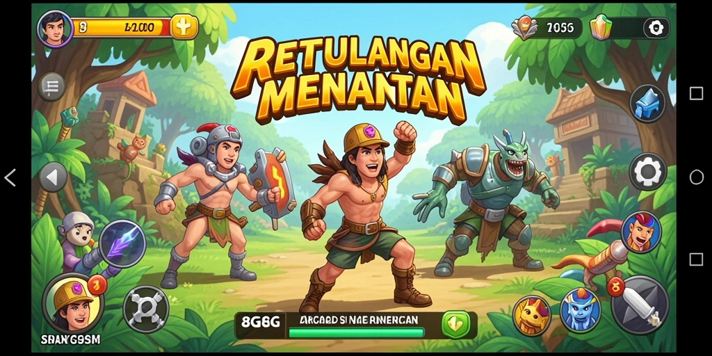 Tangkapan layar gameplay <strong>8G8G</strong> dengan rintangan yang menantang.