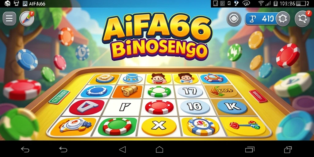 Tampilan gameplay seru AIFA66 dengan suasana Bingo yang asyik.