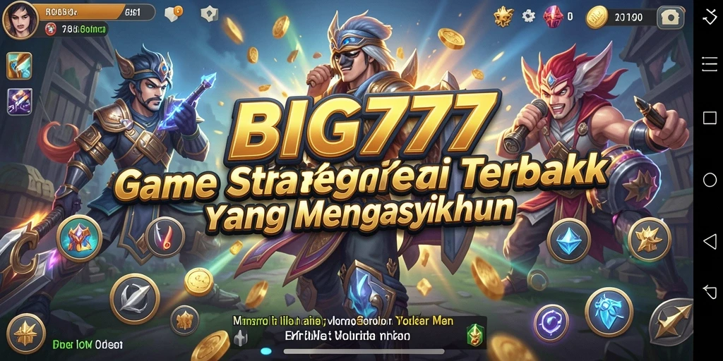 Tangkapan layar menampilkan gameplay strategis yang intens dari BIG777.