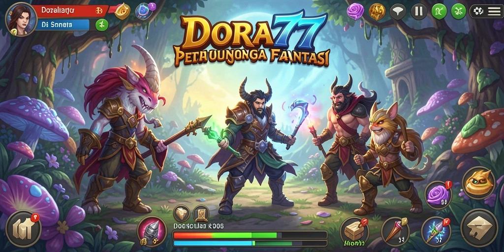 Tampilan gameplay DORA77 yang seru dan penuh petualangan.
