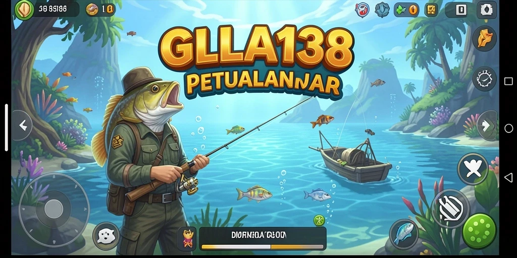 Screenshot gameplay GILA138 menampilkan aksi memancing yang seru.
