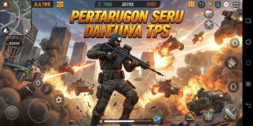 Tampilan gameplay intens dengan aksi seru di KA789.