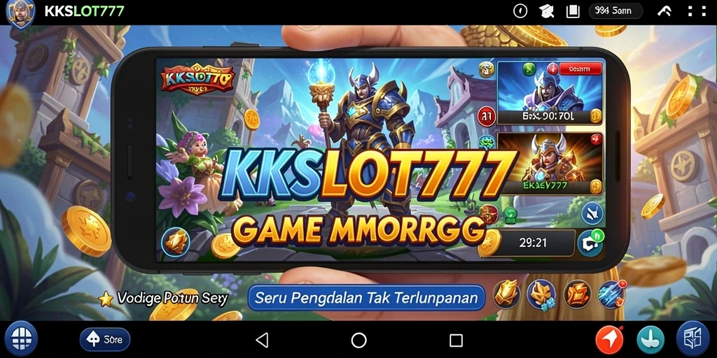 Potret aksi seru dalam gameplay KKSLOT777 di dunia MMORPG.