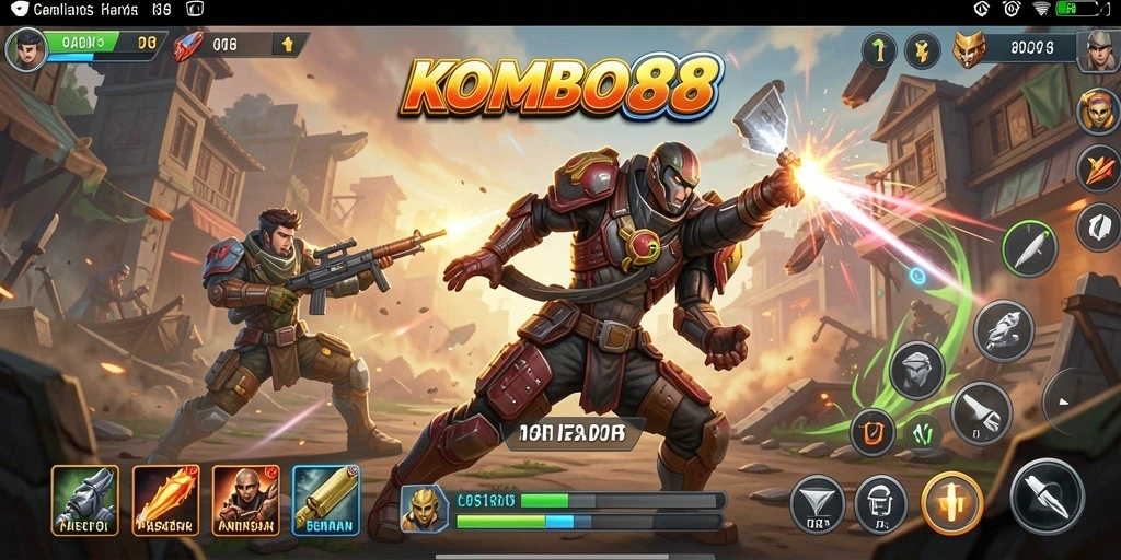 Tampilkan aksi mendebarkan dari KOMBO88 dalam gameplay intens.