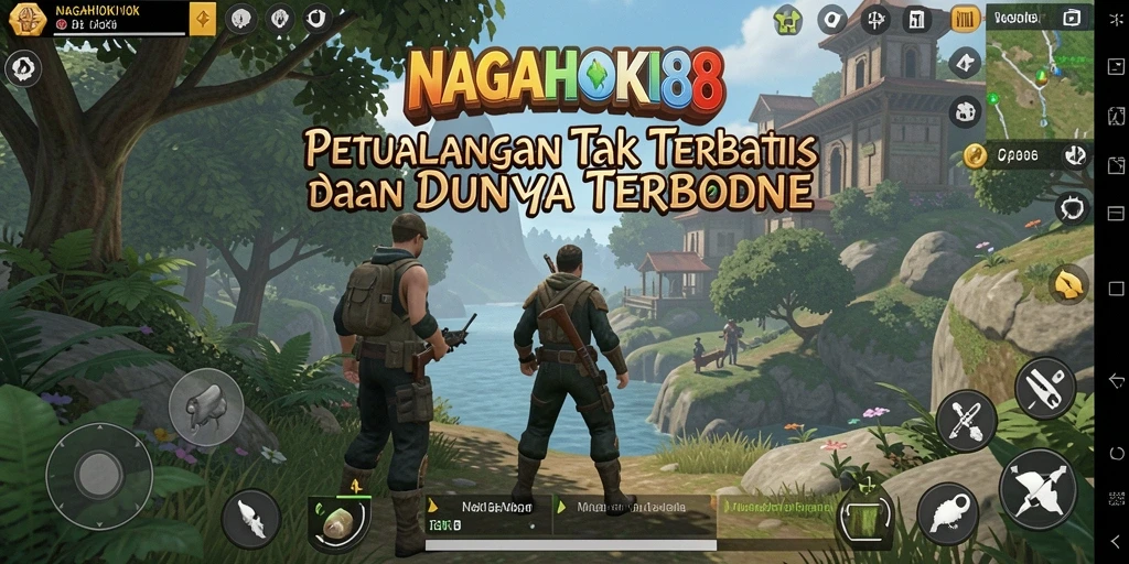 Tampilan gameplay seru dari NAGAHOKI88 di dunia terbuka.