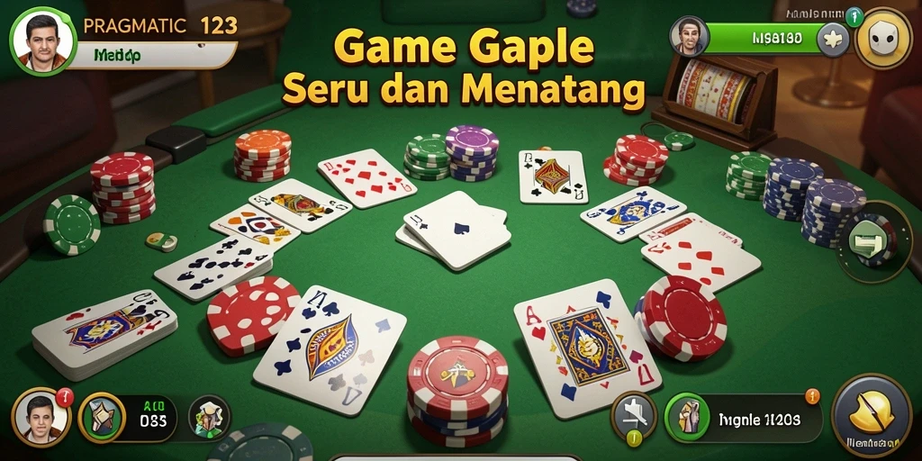 Gameplay seru PRAGMATIC123 dalam permainan Gaple yang kompetitif.