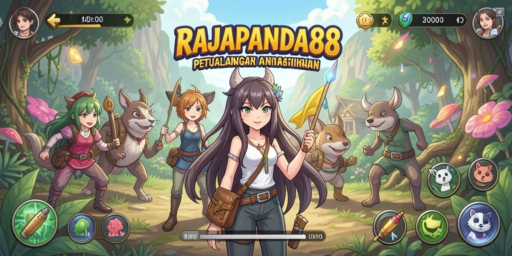 Gameplay seru dengan karakter anime ikonik dalam RAJAPANDA88.
