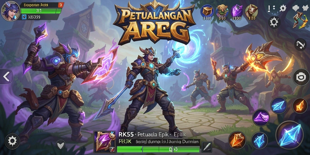 Tampilan menarik dari gameplay ARPG yang mendebarkan.