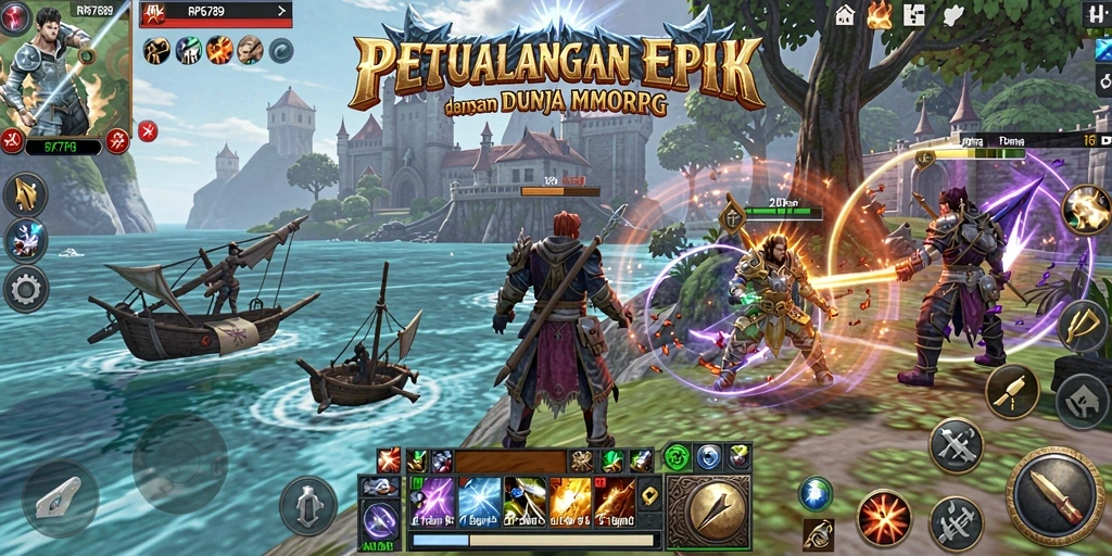 Screenshot gameplay RP6789 menampilkan aksi seru di dunia MMORPG.