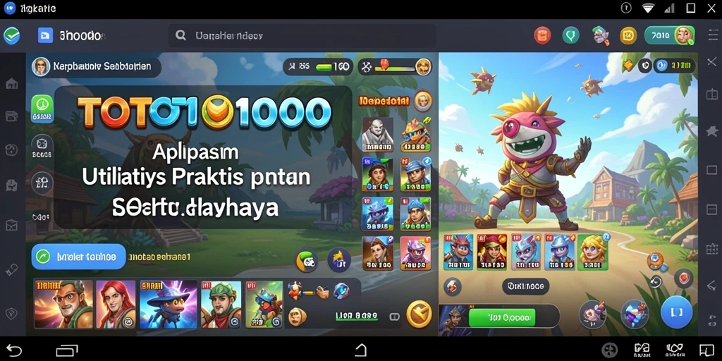 Tampilan antarmuka TOTO1000 yang sederhana dan fungsional.