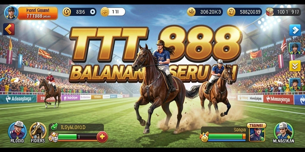 Tampilan gameplay mendebarkan dari TTT888 saat balapan di jalur yang menantang.