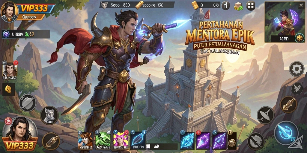 Gameplay Tower Defense yang menegangkan dan strategis.